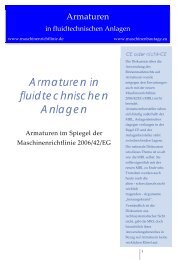 Armaturen in fluidtechnischen Anlagen - Maschinenrichtlinie.de