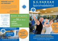 SC HAKOAH K arl H aber Sport & Freizeitzentrum