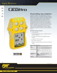 GasAlertQuattro 4-GAS DETECTOR - BW Technologies Ltd.