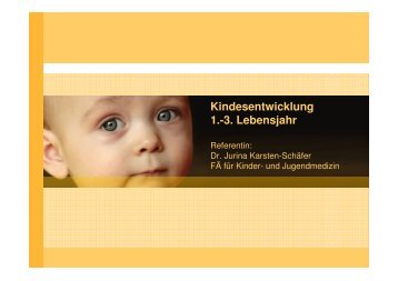 Kindesentwicklung 1.-3. Lebensjahr - Kinderzentrum Mecklenburg