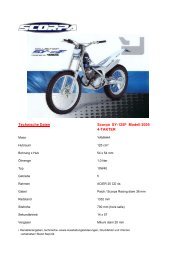 Technische Daten Scorpa SY-125F Modell 2005  4 ... - Kivo Trialcenter