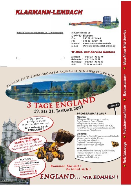 3 Tage ENGLAND - Klarmann