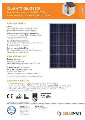 solarwatt orange 60p