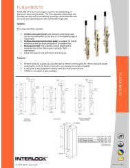 Download flush bolt technical data - Joinery Hardware