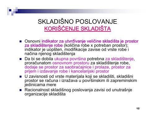 PREDAVANJA V DEO SkladiÄ±no poslovanje [Compatibility Mode]