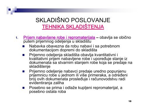 PREDAVANJA V DEO SkladiÄ±no poslovanje [Compatibility Mode]