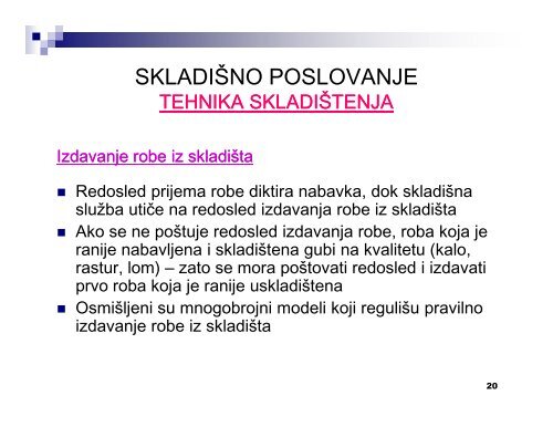 PREDAVANJA V DEO SkladiÄ±no poslovanje [Compatibility Mode]