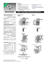 3364 - 4 mm Square Trimming Potentiometer - SM Elektronik