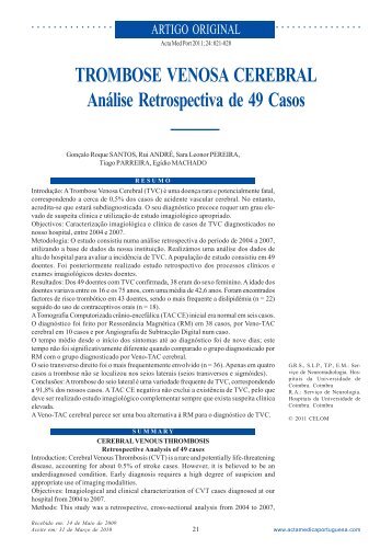 Trombose Venosa Cerebral - RIHUC