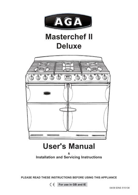 Aga Masterchef deluxe df manual 04-09 EINS 515138.pdf - Rayburn