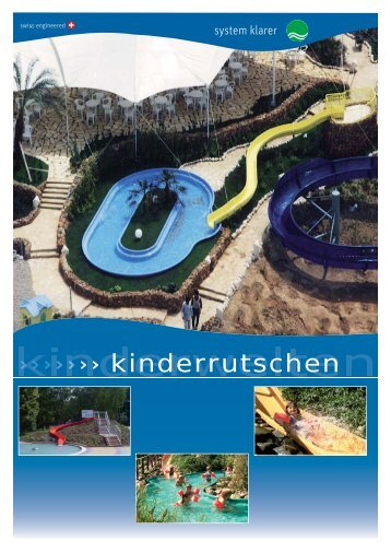 Kinderwasserrutsche - Klarer Freizeitanlagen AG