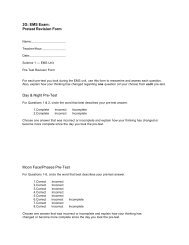 2G: EMS Exam: Pretest Revision Form Day & Night Pre-Test Moon ...