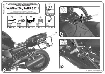 YAMAHA FZ8 / FAZER 8 2010 - Givi