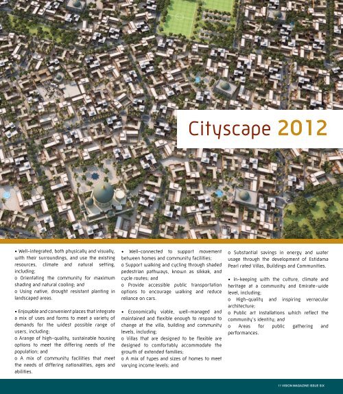 Abu Dhabi Urban Planning Council Magazine Issue 6 April 2012