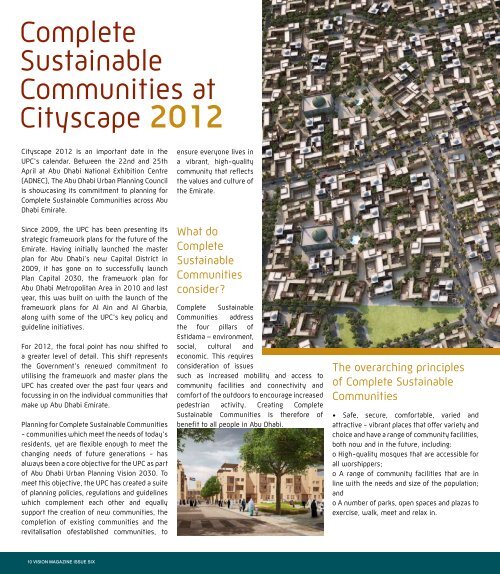 Abu Dhabi Urban Planning Council Magazine Issue 6 April 2012