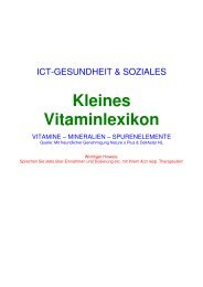 Kleines Vitaminlexikon - ict-tqmlife.com