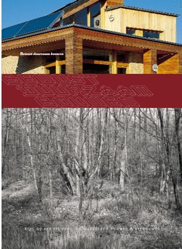 Brochure 'bewust duurzaam bouwen' - Vibe