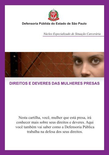 Direitos e Deveres das Mulheres Presas - Defensoria