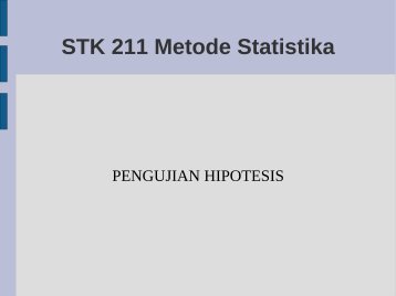 STK 211 Metode Statistika