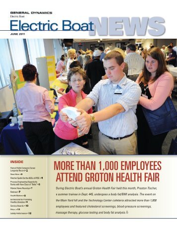 more than 1000 employees attend groton health fair - Electric Boat ...