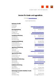 Vereine fÃ¼r Kinder und Jugendliche - Schule Rothenburg