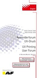 Anwenderforum UV-Druck UV Printing User Forum - Wide-format ...