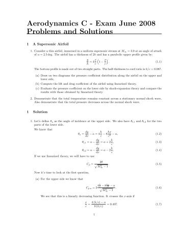 Exam June 2008 Problems and Solutions - Aerostudents