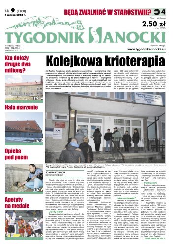 Kolejkowa krioterapia - Tygodnik Sanocki