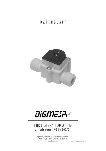 FHKU G1/2â 100 Arnite - Digmesa