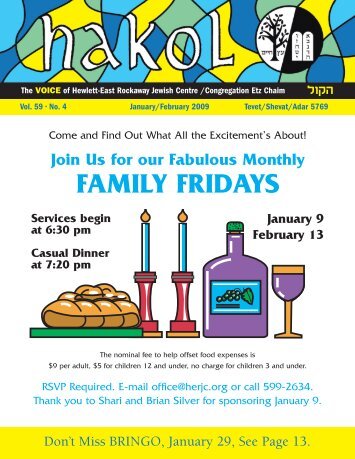 FAMILY FRIDAYS - Hewlett E. Rockaway Jewish Center