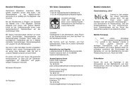 Info-Flyer - Evangelische MatthÃ¤i-Kirchengemeinde DÃ¼sseldorf