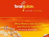 What Makes Ads Go Viral... and How to Test for It! - BrainJuicer