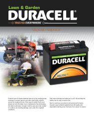 Easy Install â¢ Tough Power - Drive Duracell