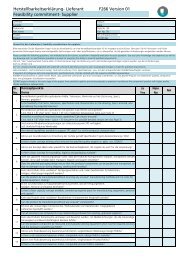 Herstellbarkeitserklärung- Lieferant F266 Version ... - KLEINER GmbH