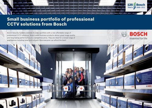 Small Business Portfolio Of Professional Cctv Solutions From Bosch