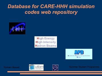 Database for CARE-HHH simulation codes web repository.pdf - CERN