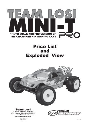 Mini-T Pro Parts Explosion