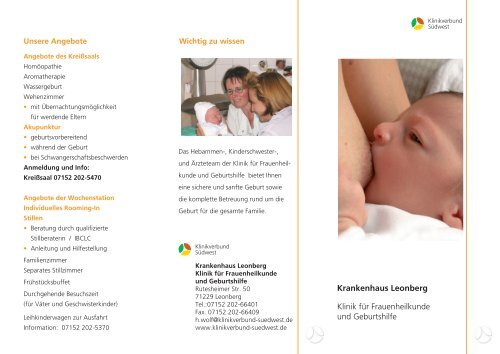 Krankenhaus Leonberg Klinik Fur Frauenheilkunde Und Geburtshilfe