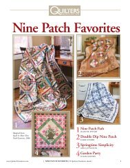 nine patch favorites - Quilters Newsletter