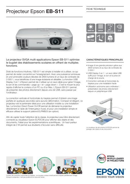 Projecteur Epson EB-S11 - Epson France