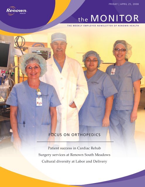 Focus on oRthoPeDIcs - Renown Health