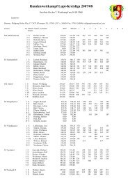 Rundenwettkampf Lupi-Kreisliga 2007/08