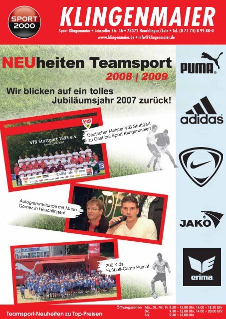 Ihr Teamsport Spezialist NEU - Sport Klingenmaier