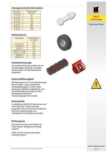 Scheibenegge HX 5 - Knoche Maschinenbau GmbH