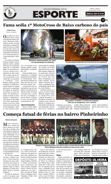 Começa futsal de férias no bairro Pinheirinho - Jornal dos Lagos