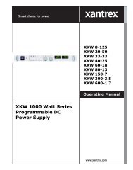 XKW 1000 Watt Series Programmable DC Power Supply - AMETEK ...