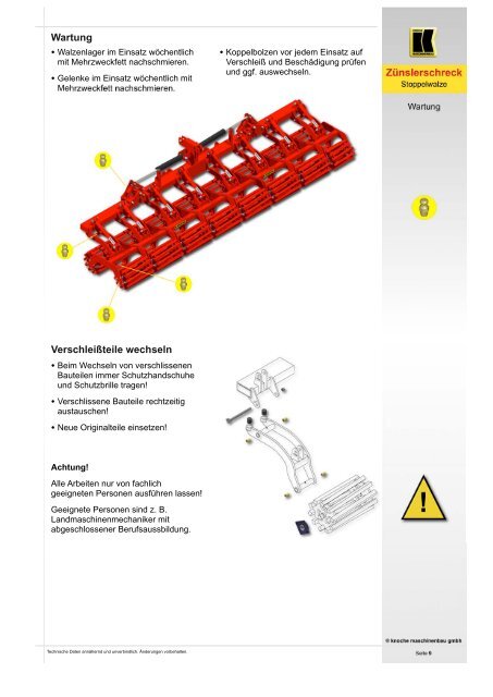 Zünslerschreck ZLS 450-560 - Knoche Maschinenbau GmbH