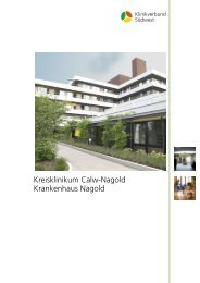 Kreisklinikum Calw-Nagold Krankenhaus Nagold - Klinikverbund ...
