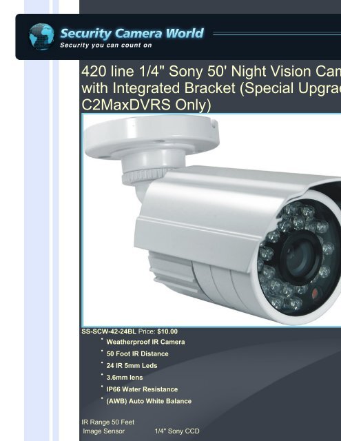 SS-SCW-42-24BL Brochure - Security Camera World