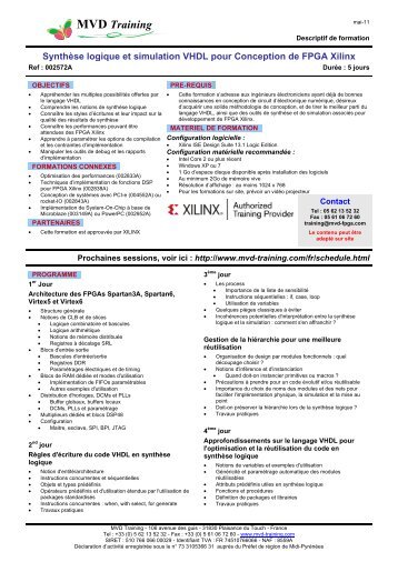 SynthÃ¨se logique et simulation VHDL pour conception de FPGA Xilinx